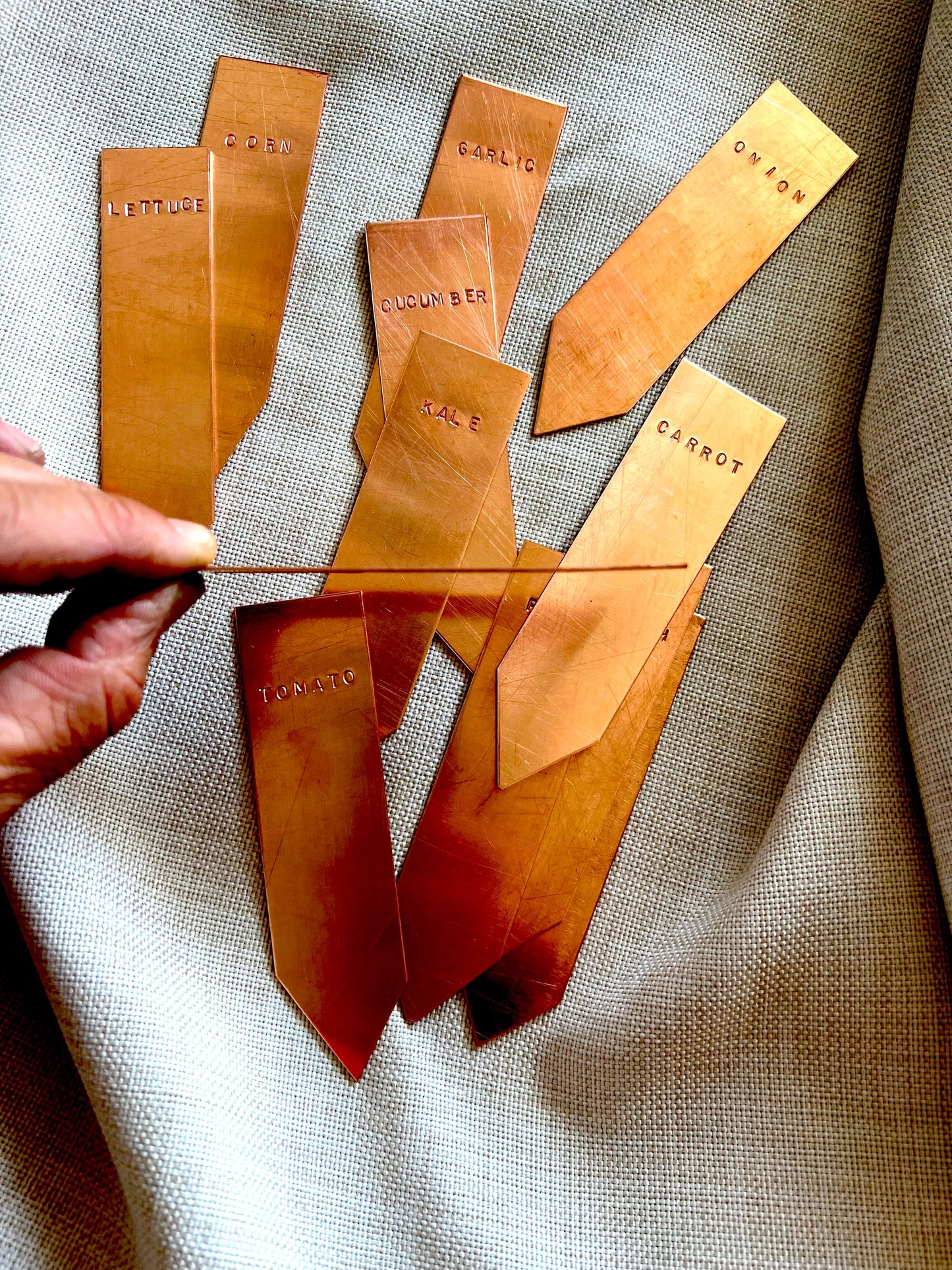 Copper Garden Markers