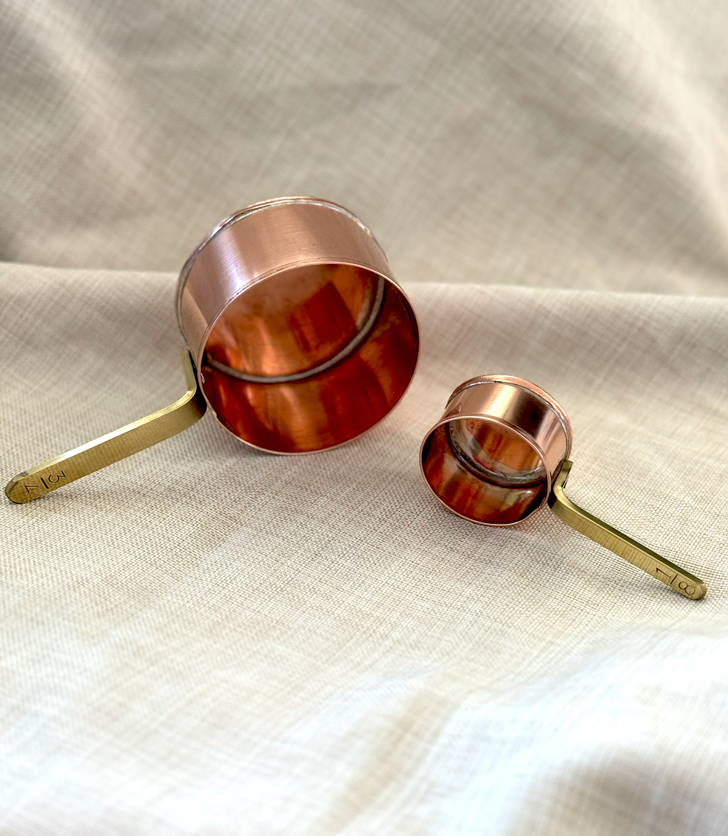 Copper Measuring Cups - Special Sizes