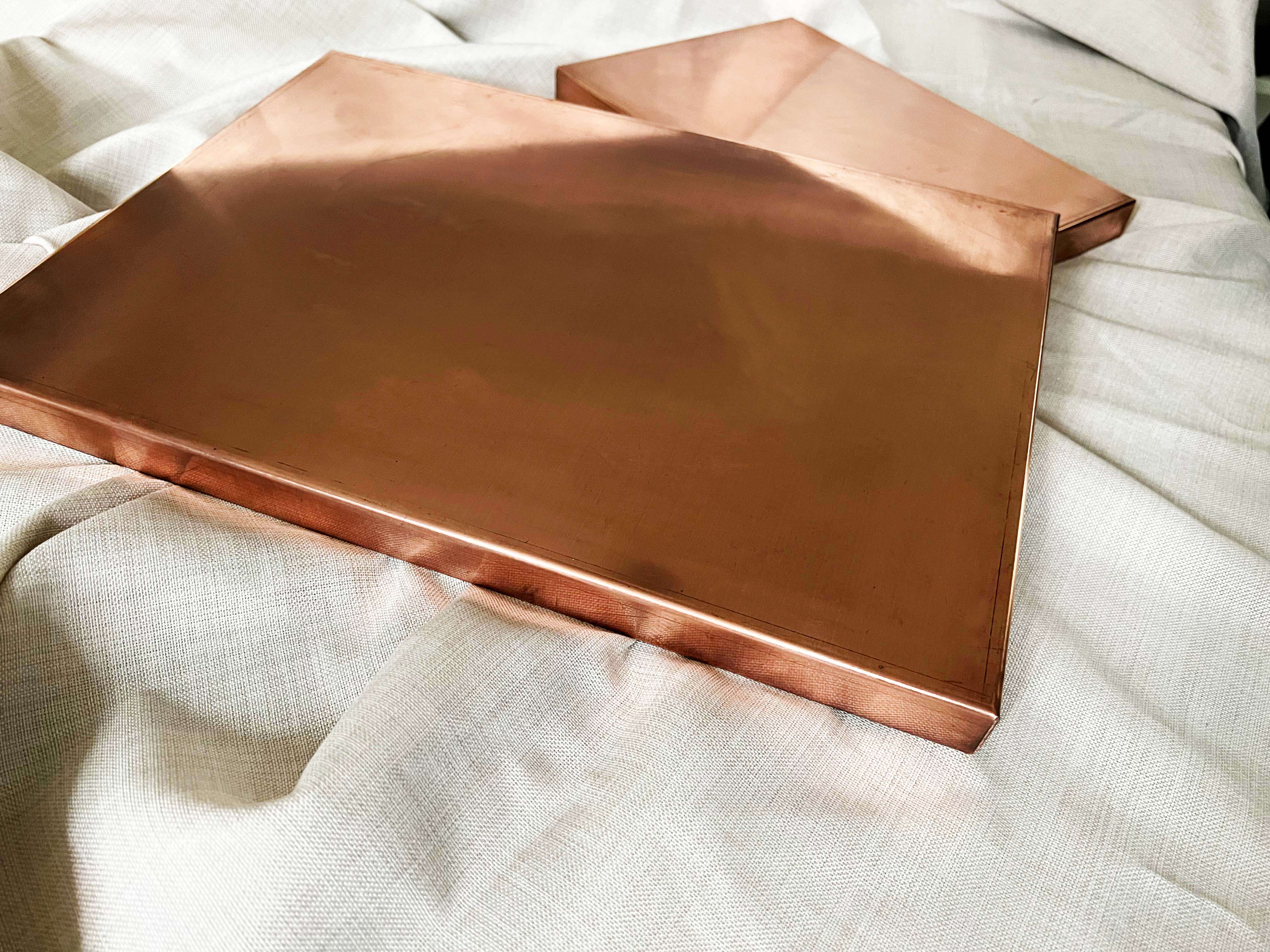 Copper cookie sheets hotsell