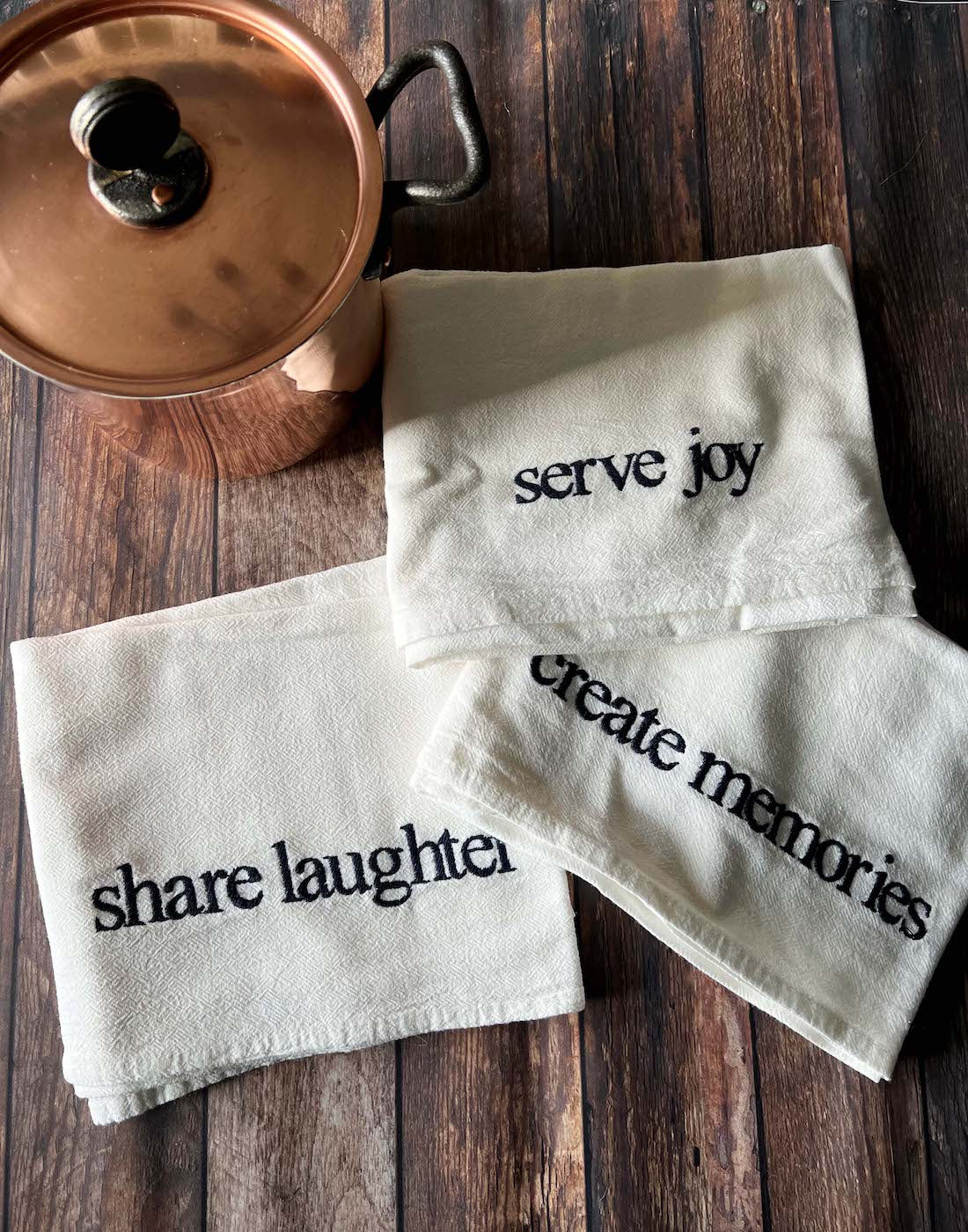 Pure Cotton Dish Towels - Joy Collection
