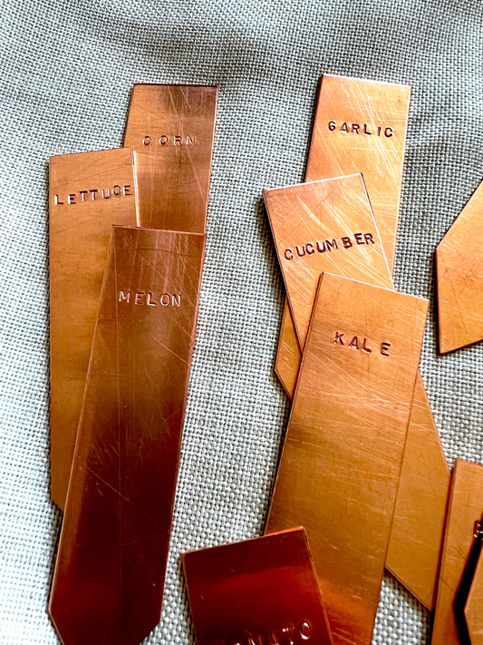 Copper Garden Markers